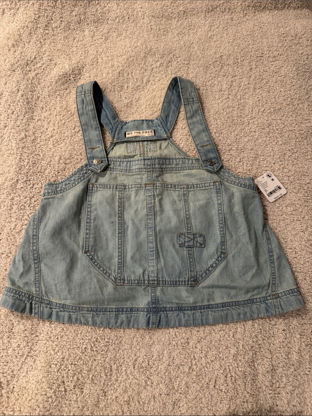 NETWe The Free Light Blue Denim Overall shirt Size XS